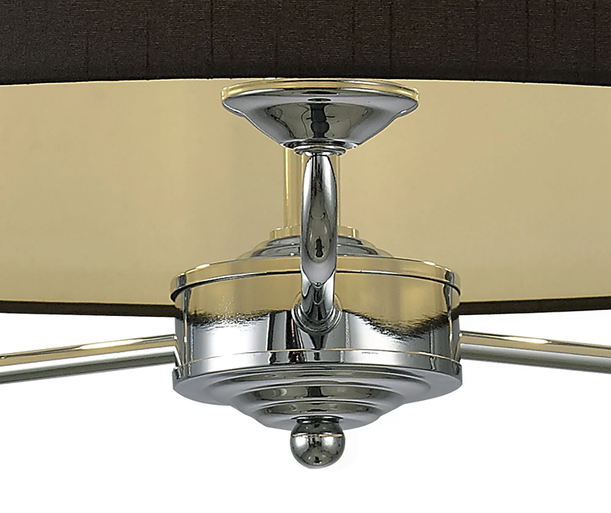 Banyan 50cm 3 Light Pendant Polished Chrome, Black DK0020  Deco Banyan CH BL